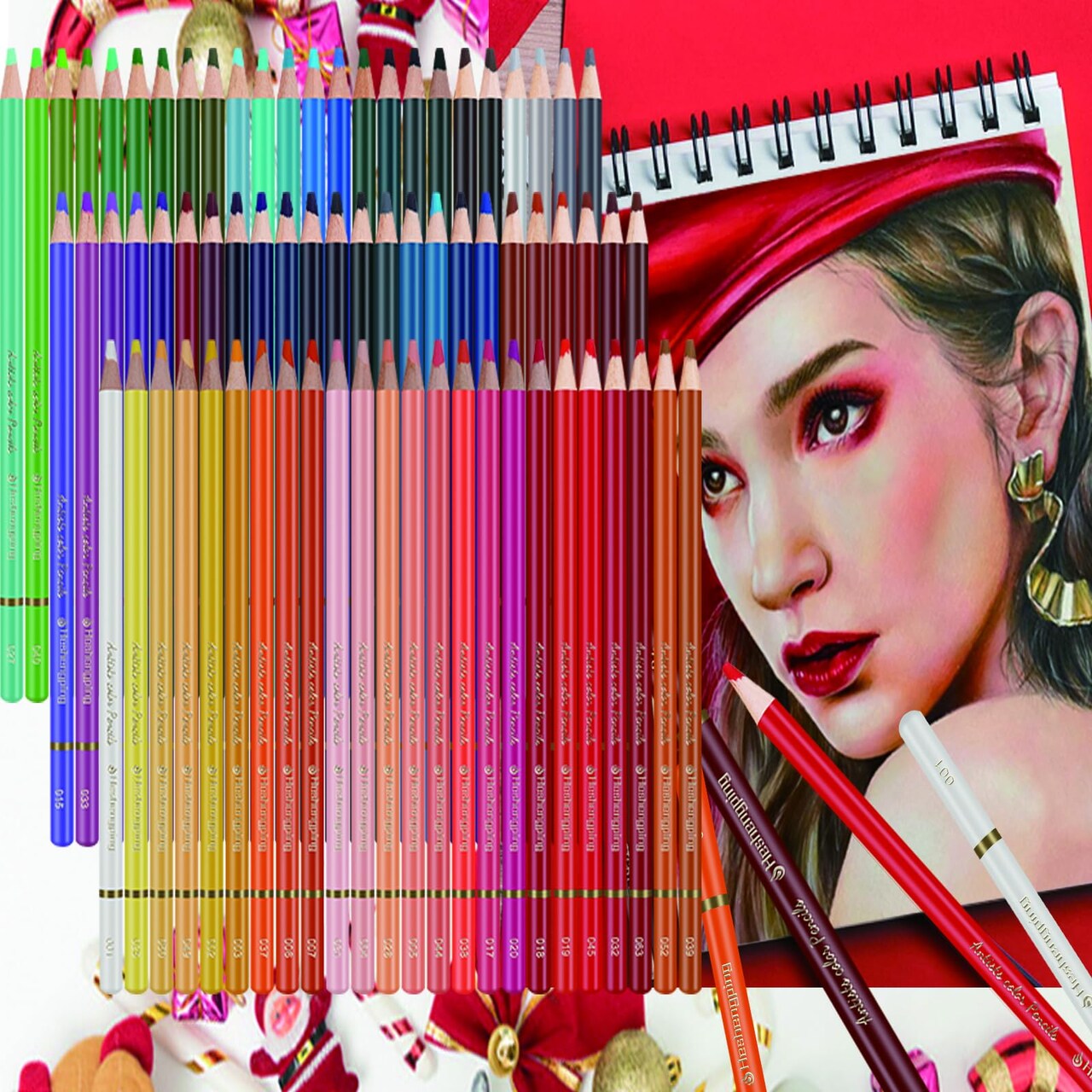 72 Colors Colored Pencils Set for Adult Coloring Books, Professional Numbered Art Supplies Drawing Pencils kit for Sketching Coloring Soft Oil Based Cores Ideal for Adults Teens Beginners